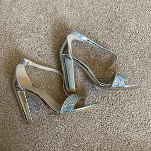 Silver heels